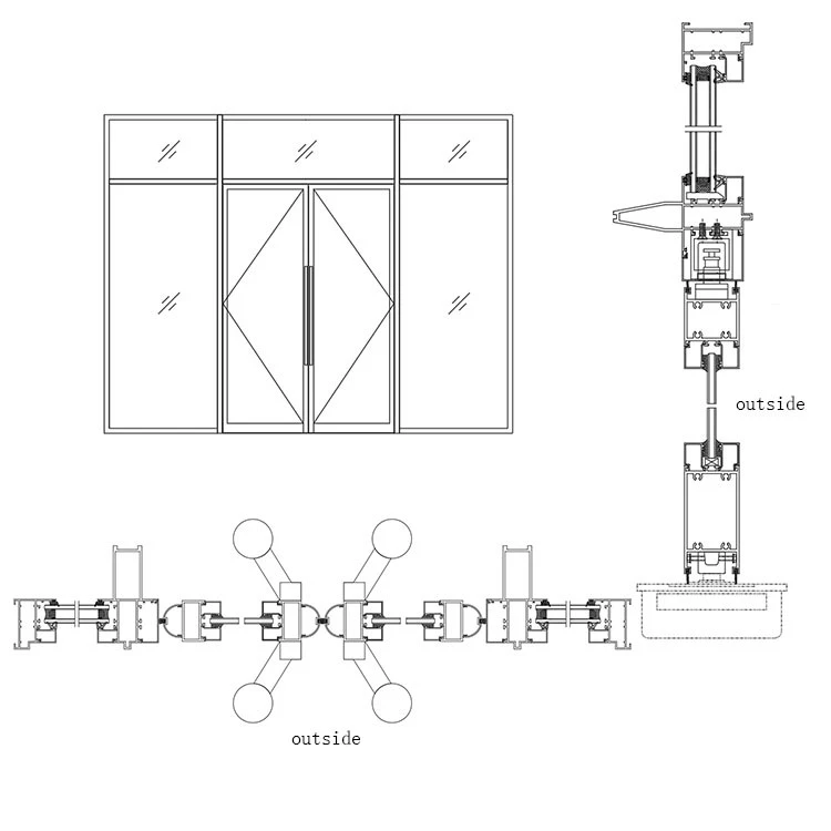 Aluminium Floor Spring Door 3